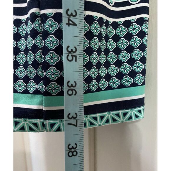 Charter Club Geo Print Button Down Collar Short Cuffed Sleeve‎ 
Dress Size PM - Picture 4 of 6